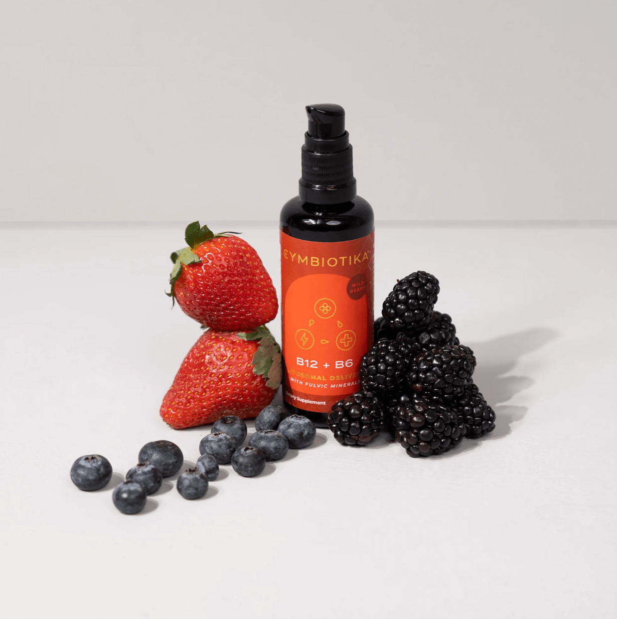 Cymbiotika B12 + B6 Liquid in black bottle