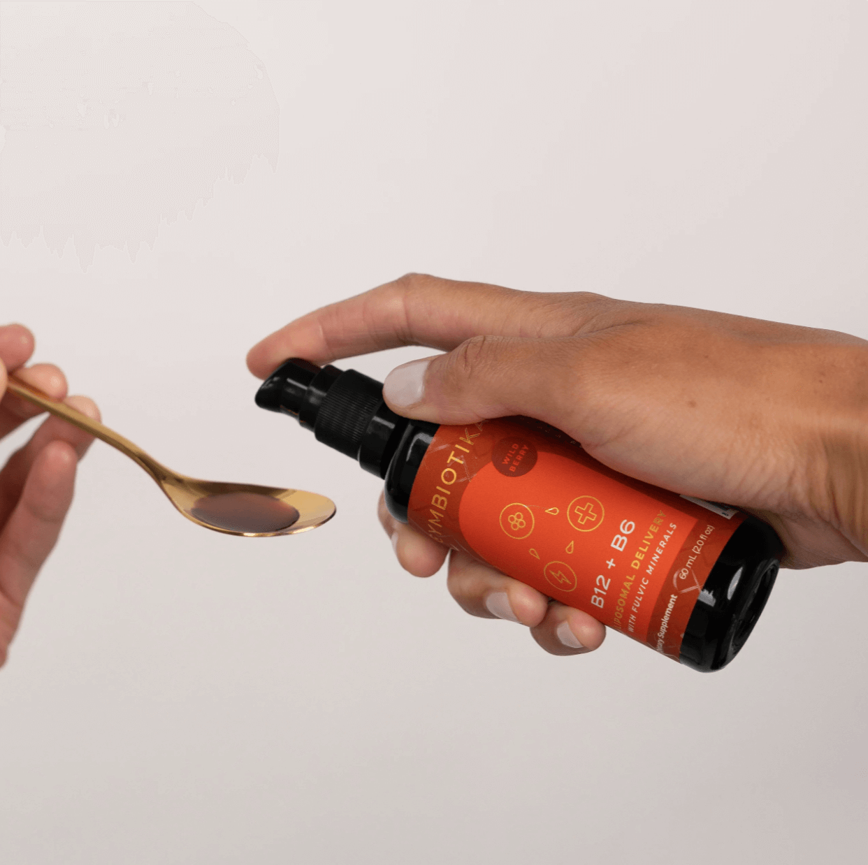 Cymbiotika B12 + B6 Liquid in black bottle