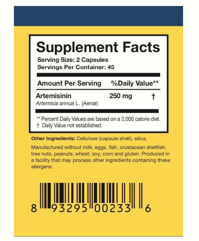 Researched Nutritionals Artemisinin Solo Capsules 2