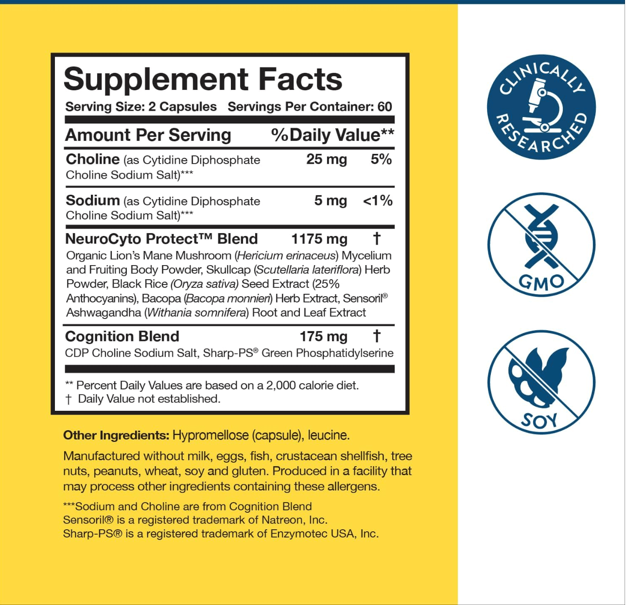 Researched Nutritionals BDNF Essentials Capsules