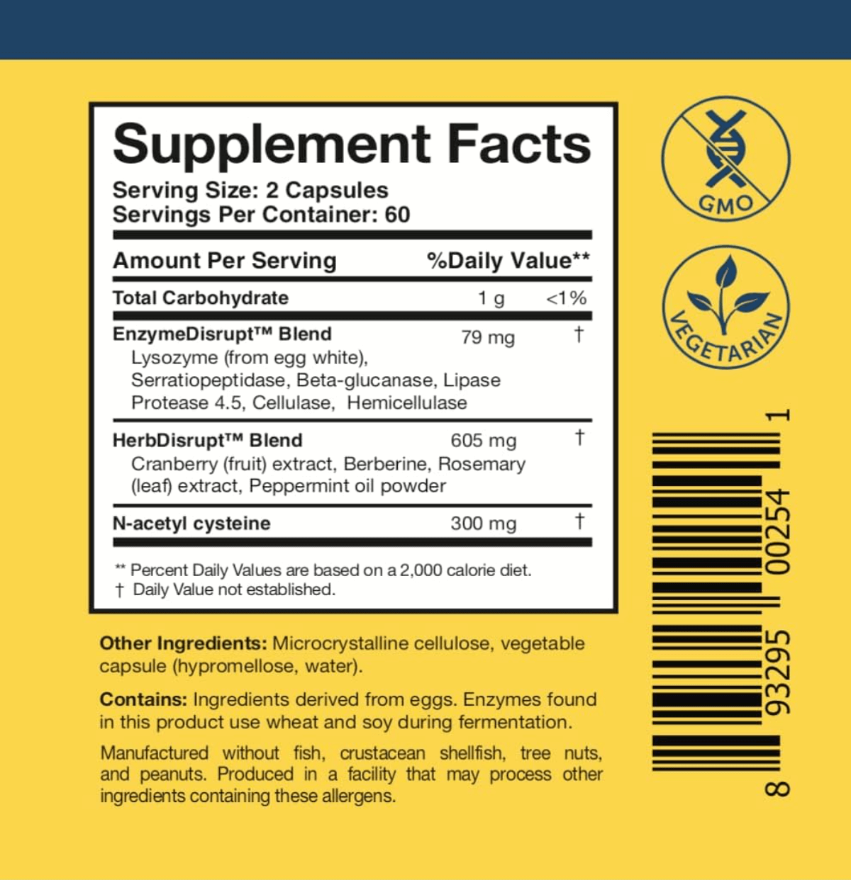 Researched Nutritionals BioDisrupt Capsules
