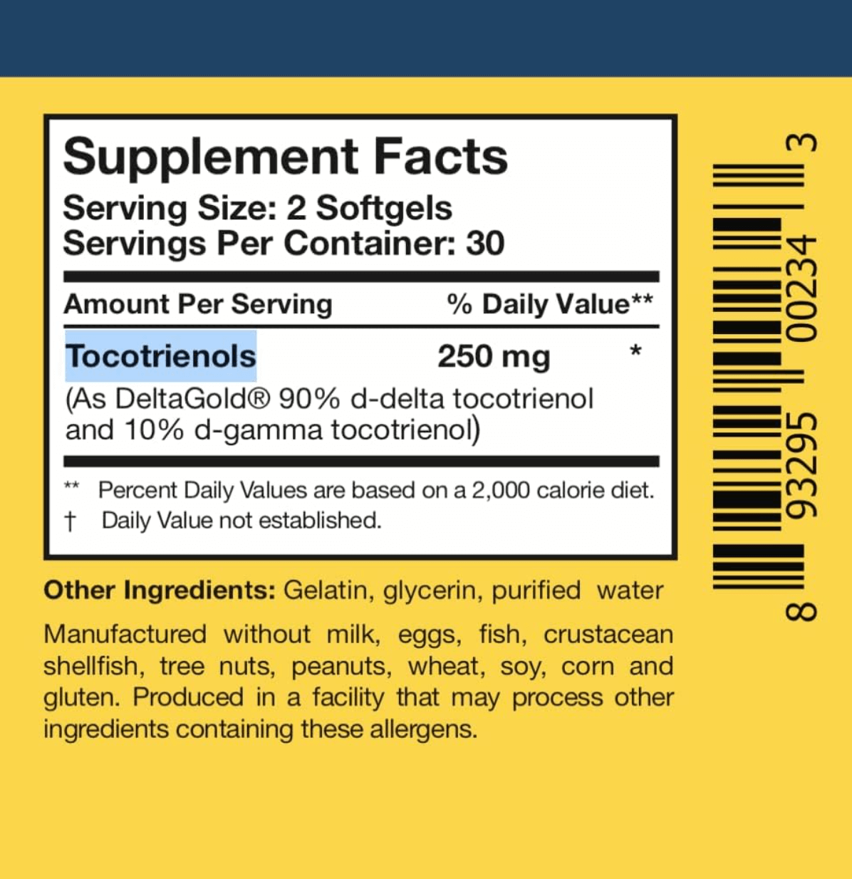 Researched Nutritionals TocoPure D&G softgels