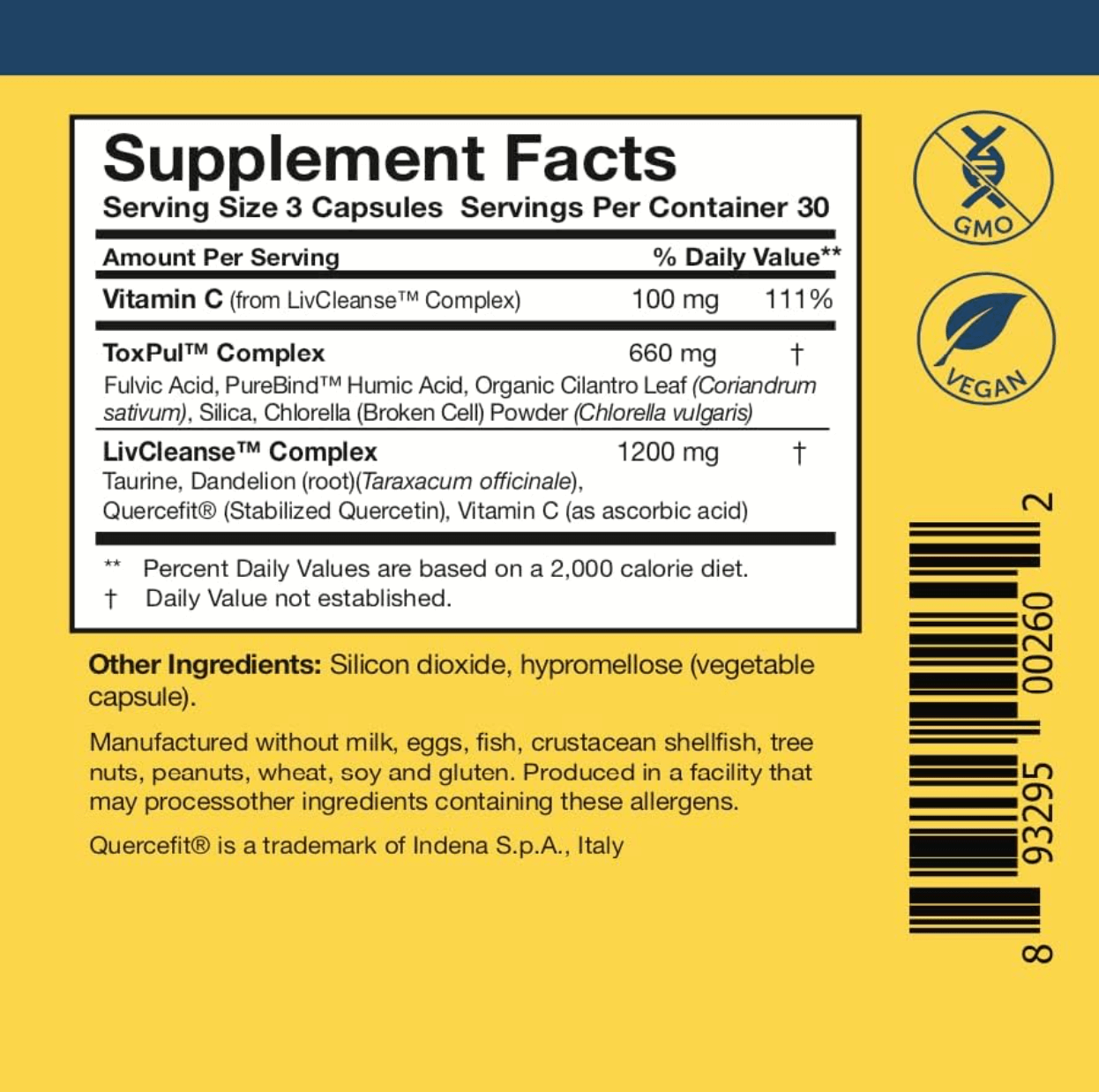 Researched Nutritionals ToxinPul Detox Capsules