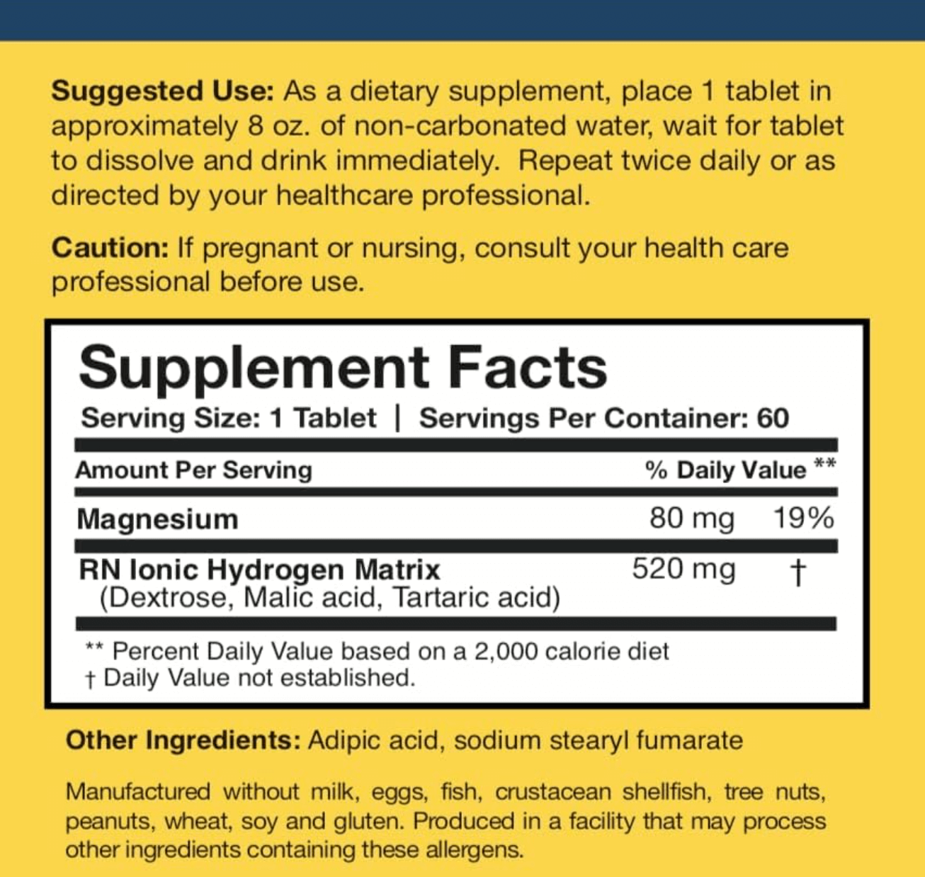 Researched Nutritionals H2 Absorb Hydrogen Tablets
