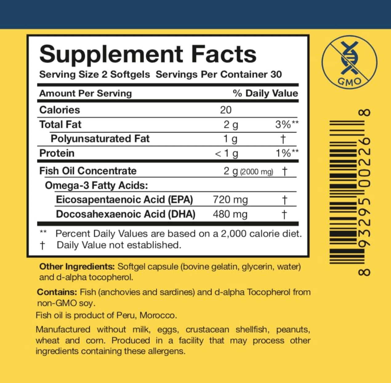 Researched Nutritionals Omega 3-Plus Softgels