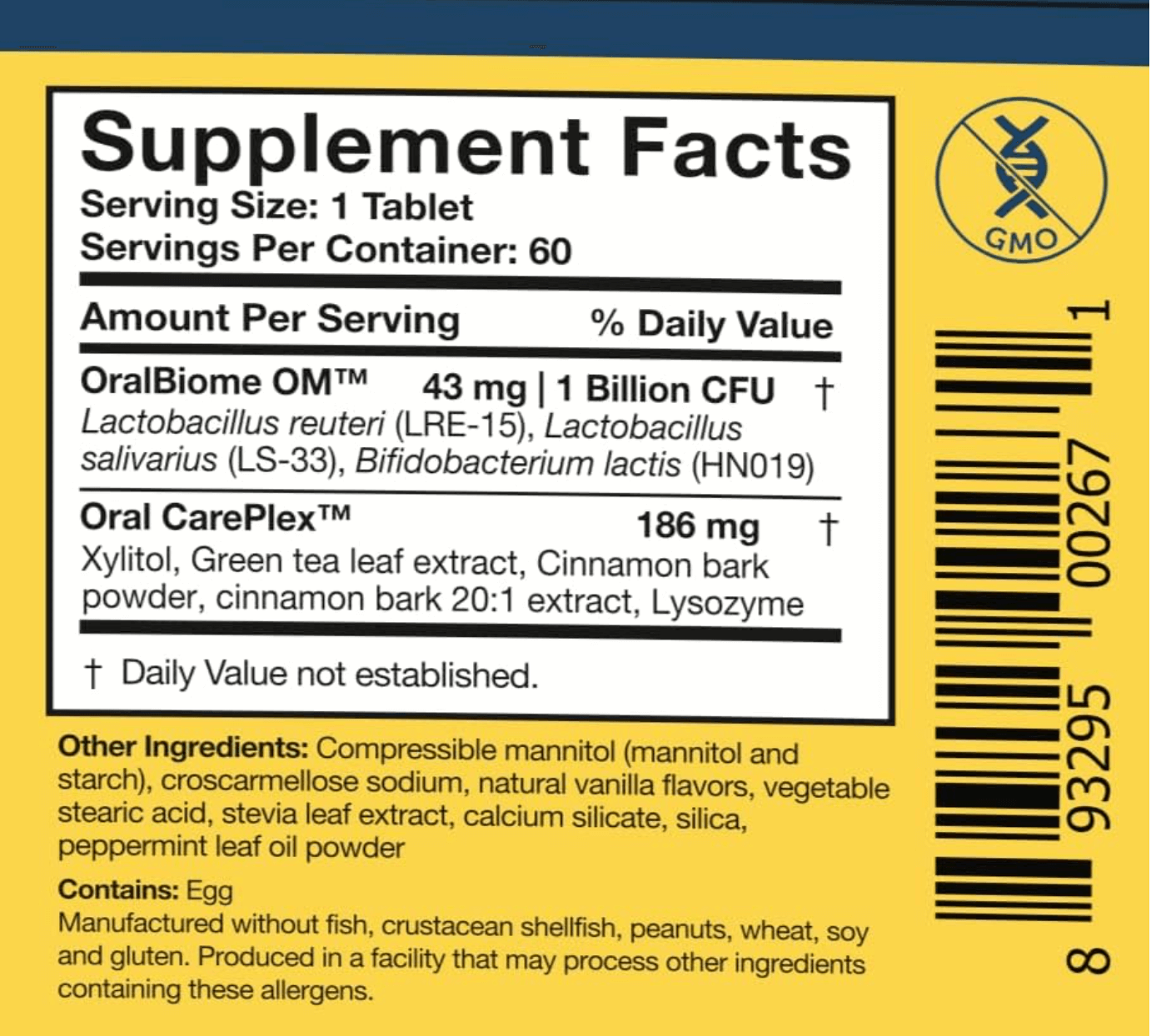 Researched Nutritionals OraMax Tablets