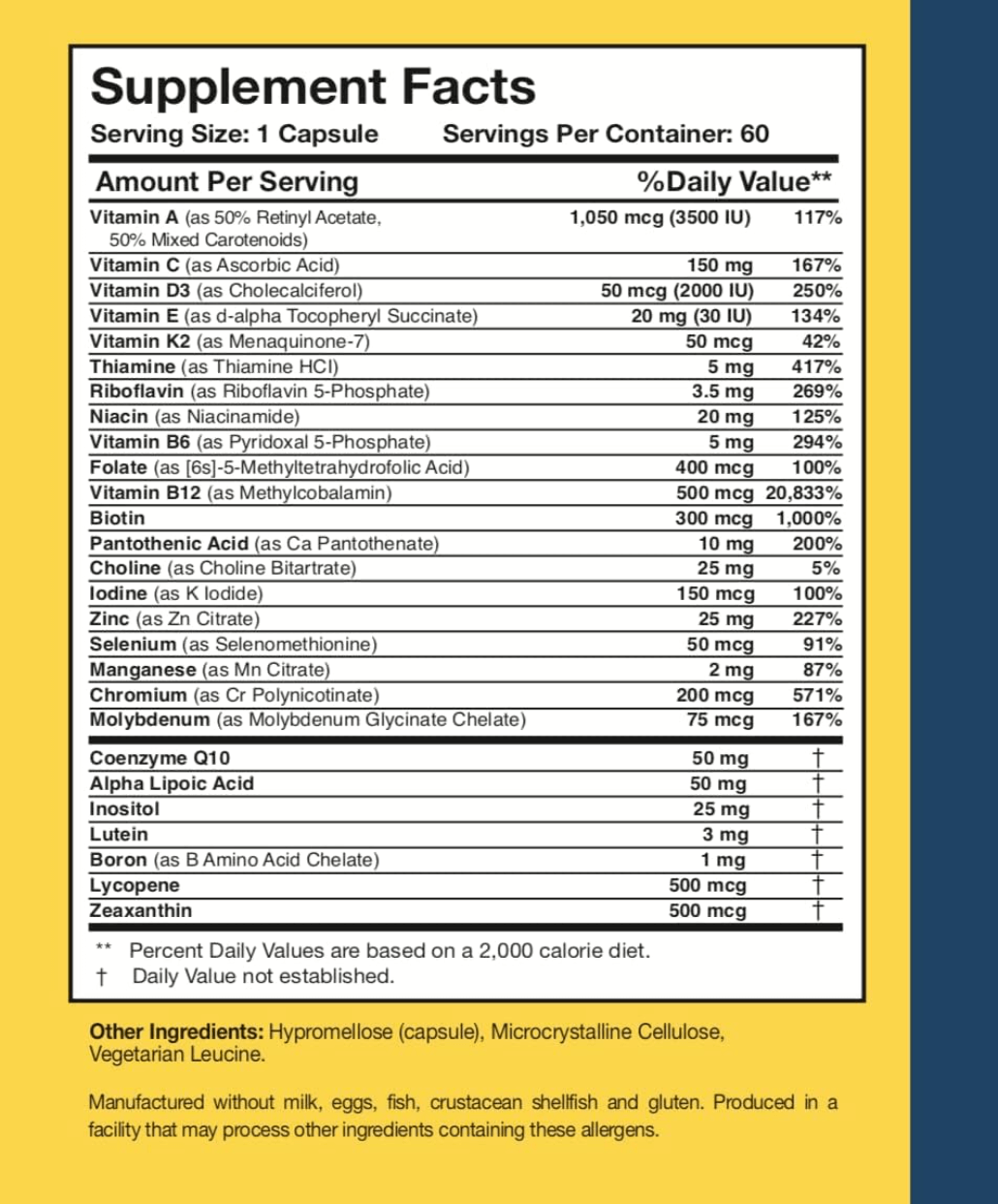 Researched Nutritionals Physician's Daily Multivitamin