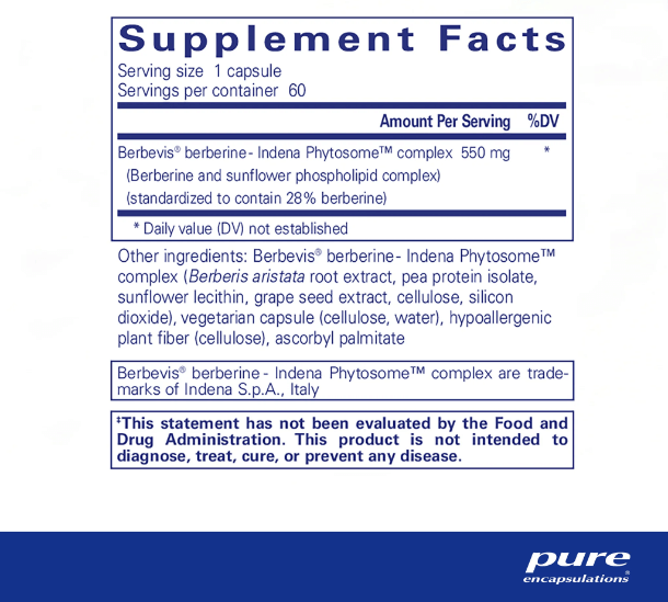 Pure Encapsulations Berberine UltraSorb Capsules
