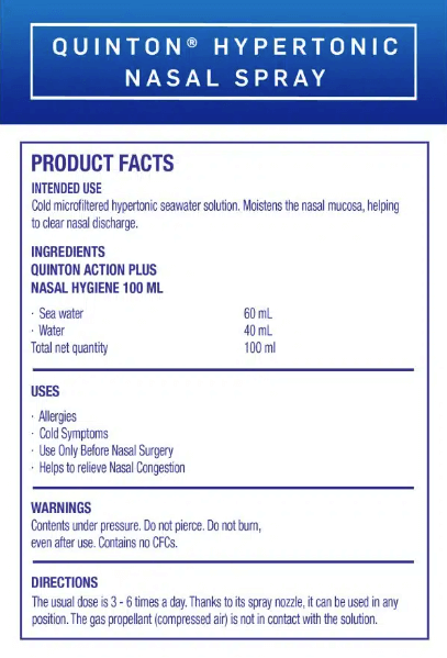Quicksilver Action Plus Nasal Spray Hypertonic
