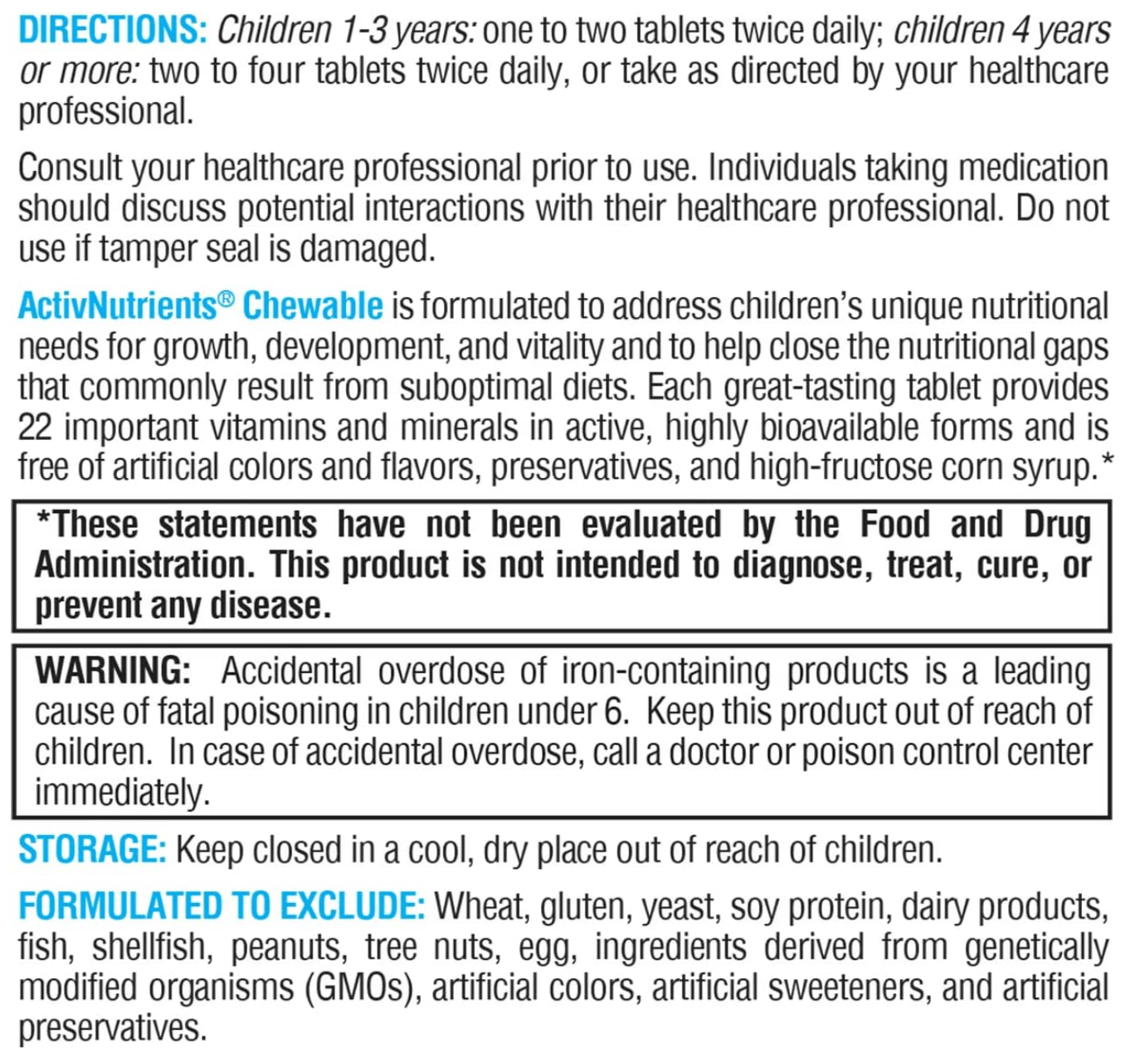 Xymogen ActivNutrients Chewable