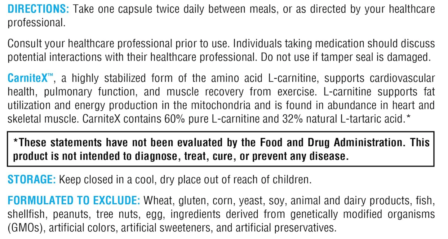 Xymogen Carnitex Capsules