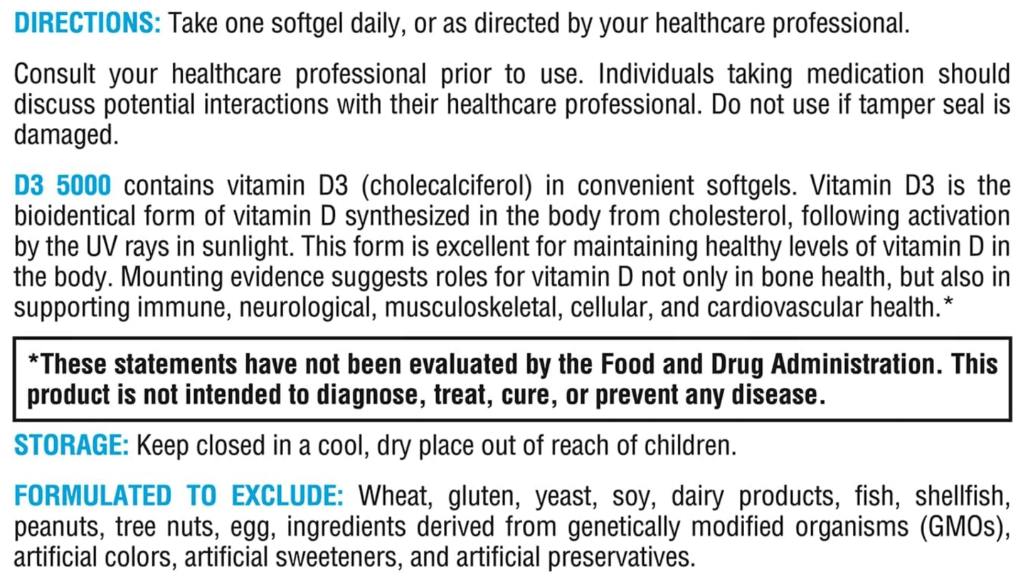Xymogen Vitamin D3 Softgels
