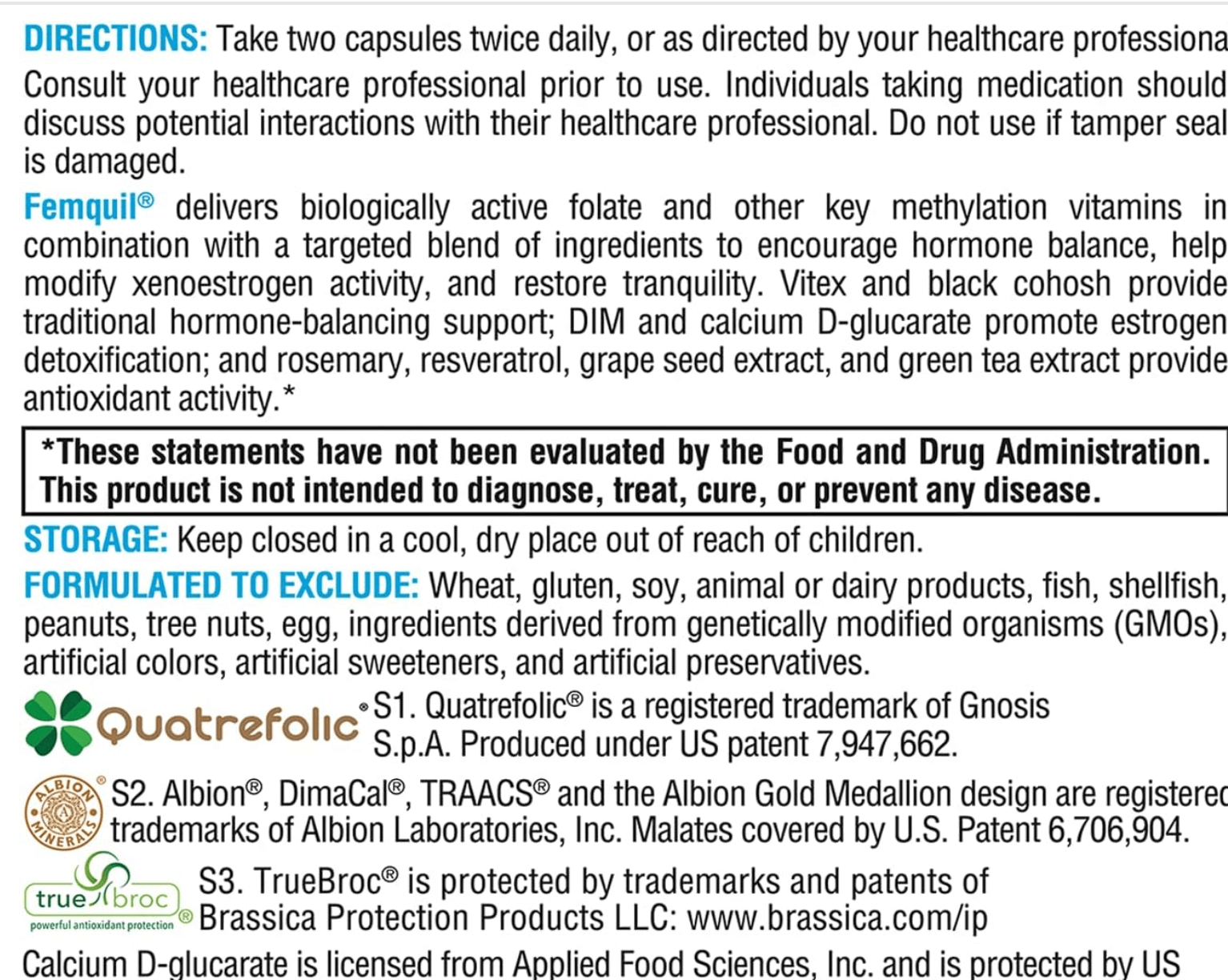 Xymogen FemQuil Capsules
