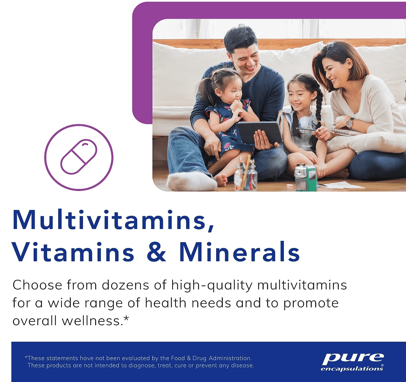 Pure Encapsulations ONE Multivitamin capsules