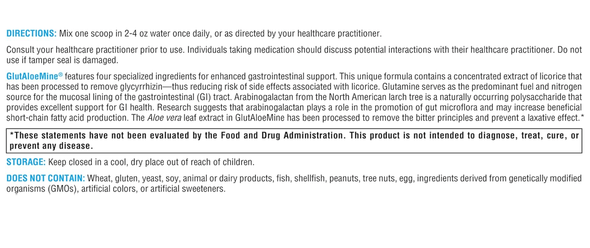 Xymogen GLutAloeMine Powder