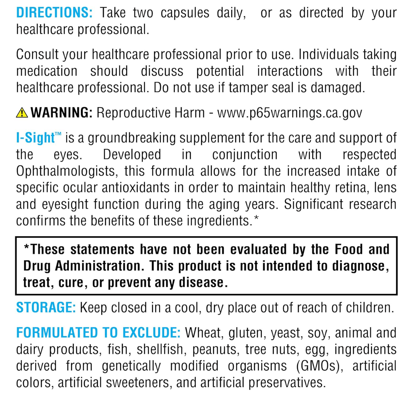 Xymogen I-Sight Capsules
