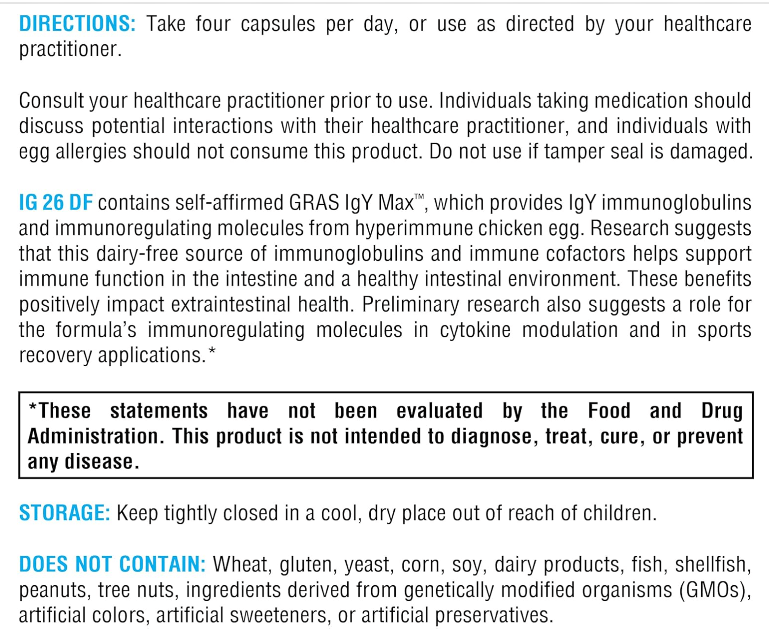 Xymogen IG 26 DF Capsules/Powder 8