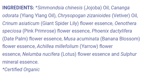 LotusWei Game Changer Anointing OIl Ingredients
