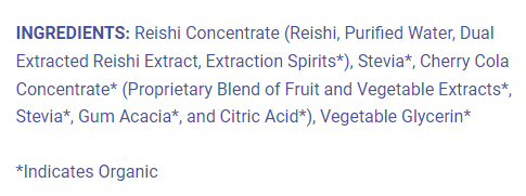 LotusWei Cherry Cola Soda Concentrate Ingredients