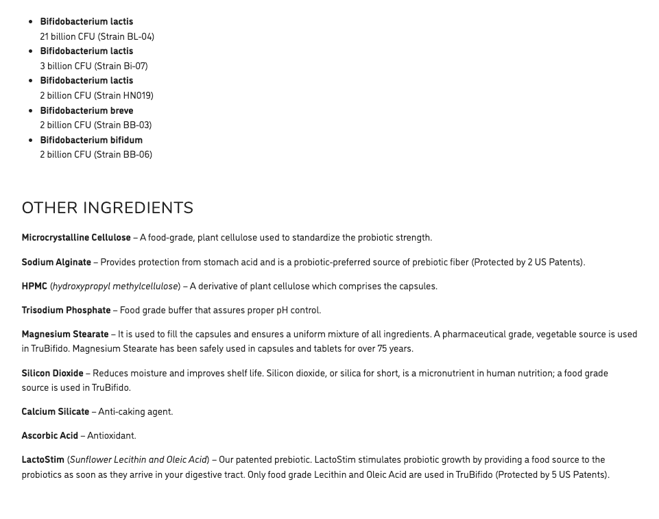 Master Supplements Trubifido Colon Formula Probiotic Capsules