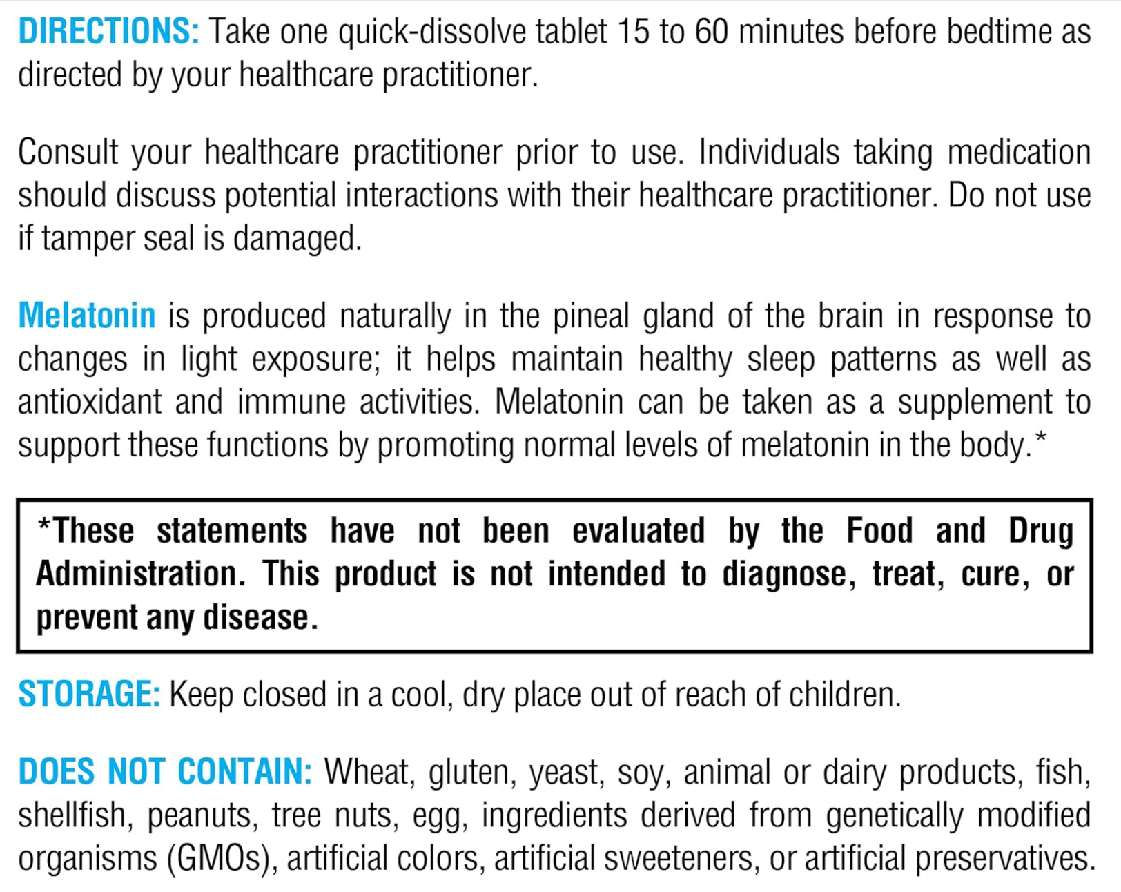 Xymogen Melatonin Dissolvable Tablets