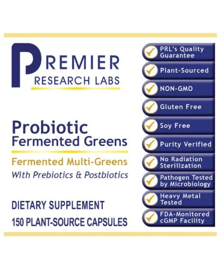 Premier Research Labs Probiotic Fermented Greens Capsules 4