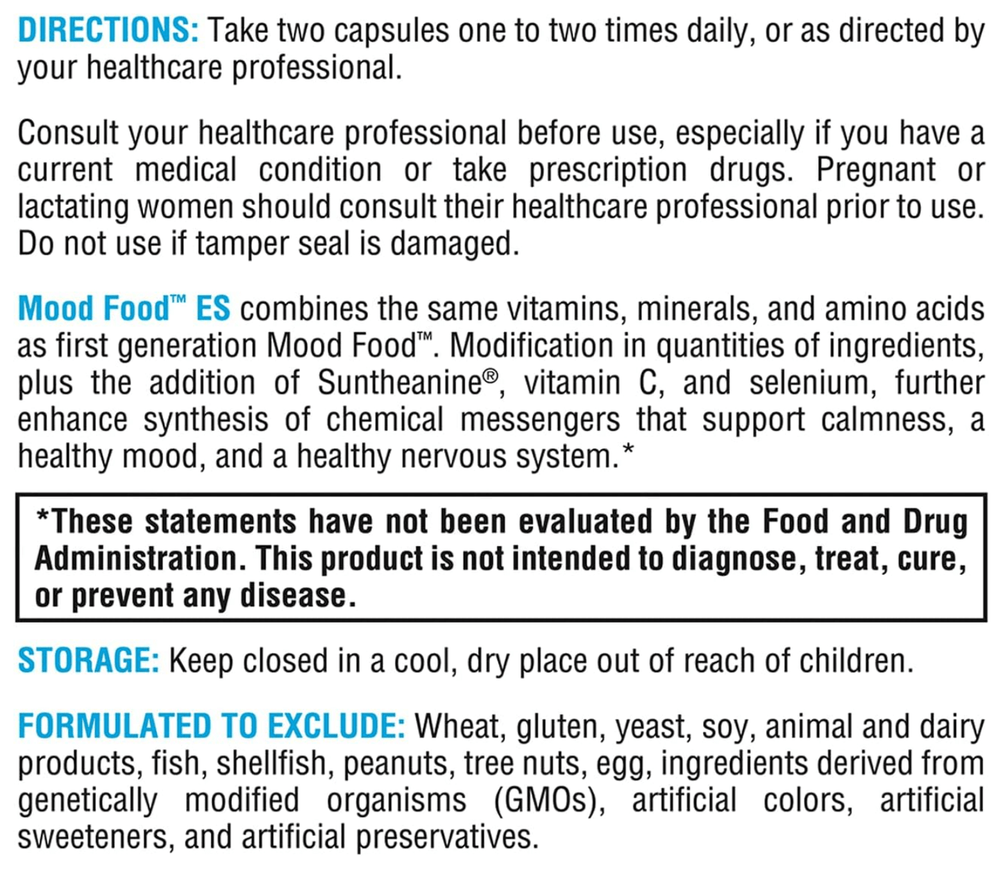 Xymogen Mood Food ES Capsules
