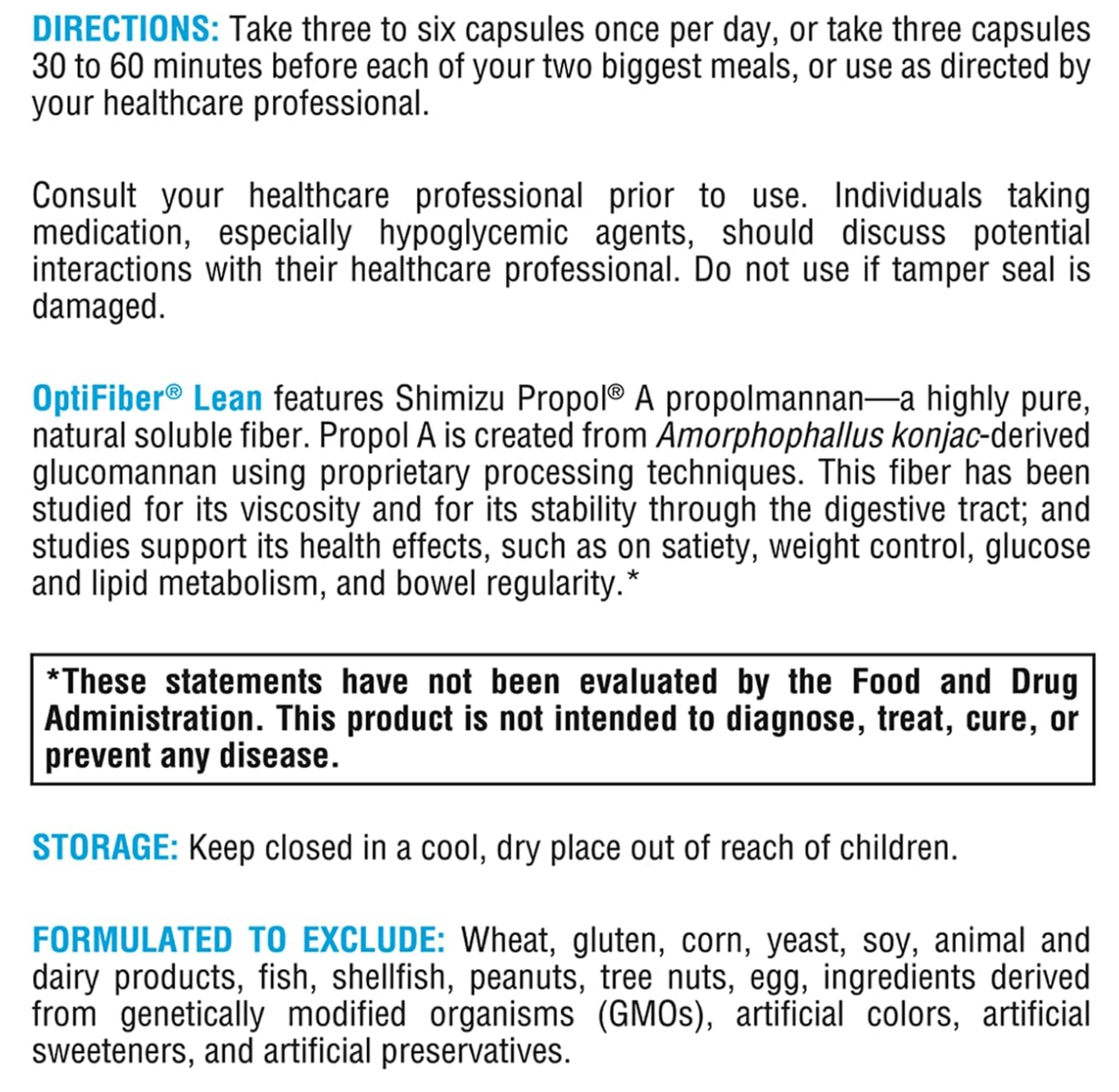 Xymogen Optifiber Lean Capsules