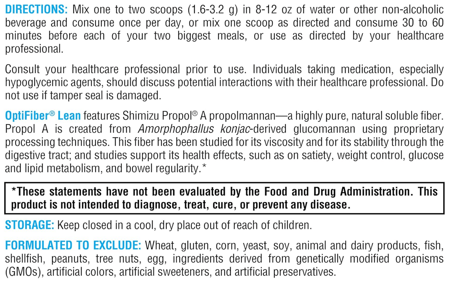 Xymogen OptiFiber Lean Powder