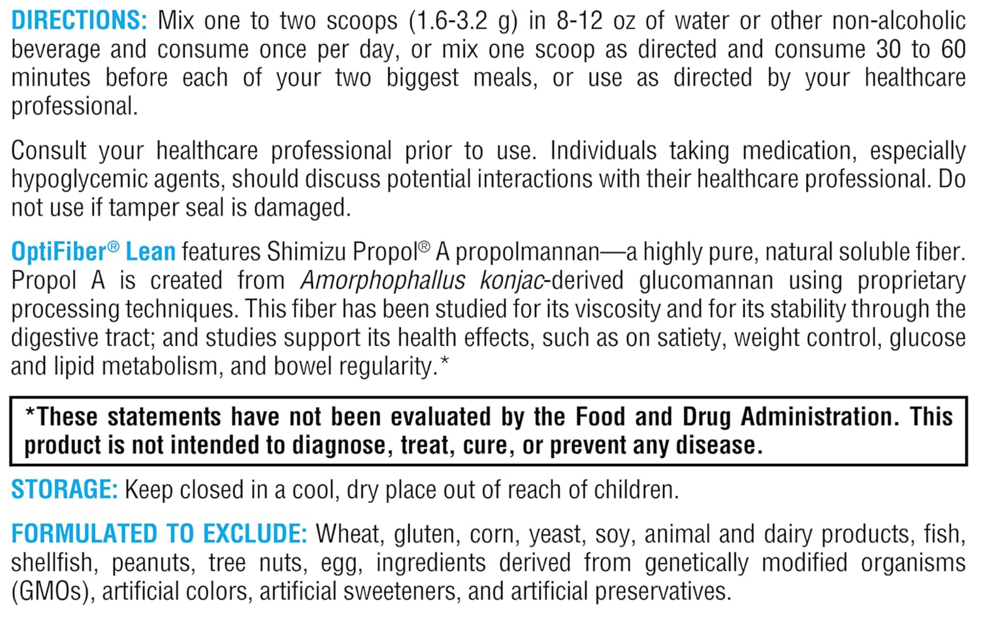 Xymogen OptiFiber Lean Powder