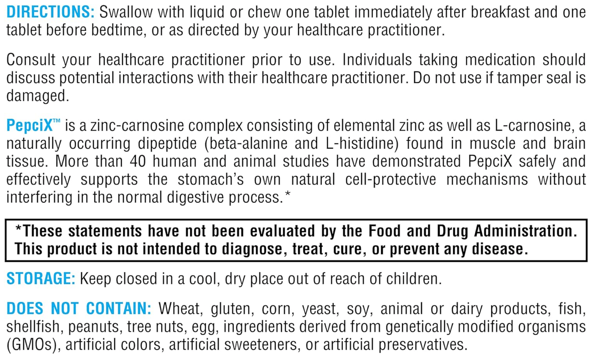 Xymogen Pepcix Tablets