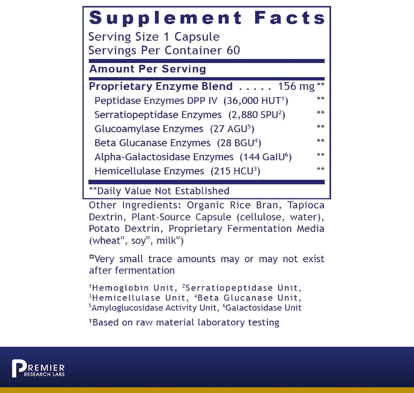 Premier Research Labs Digestase-SP Capsules