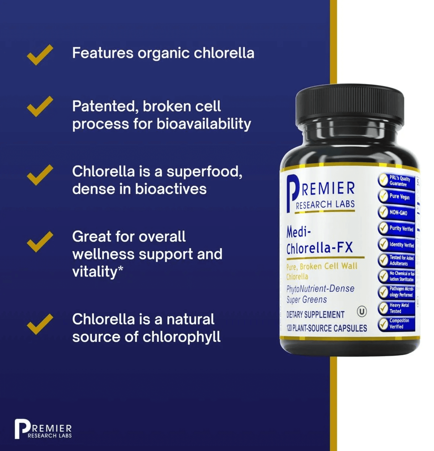 Premier Research Labs Medi-Chlorella-FX Capsules