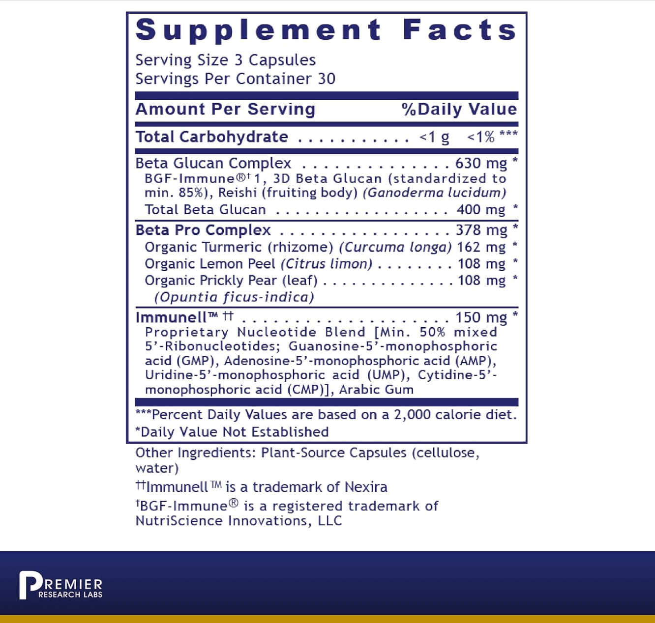 Premier Research Labs Nucleo Immune Capsules