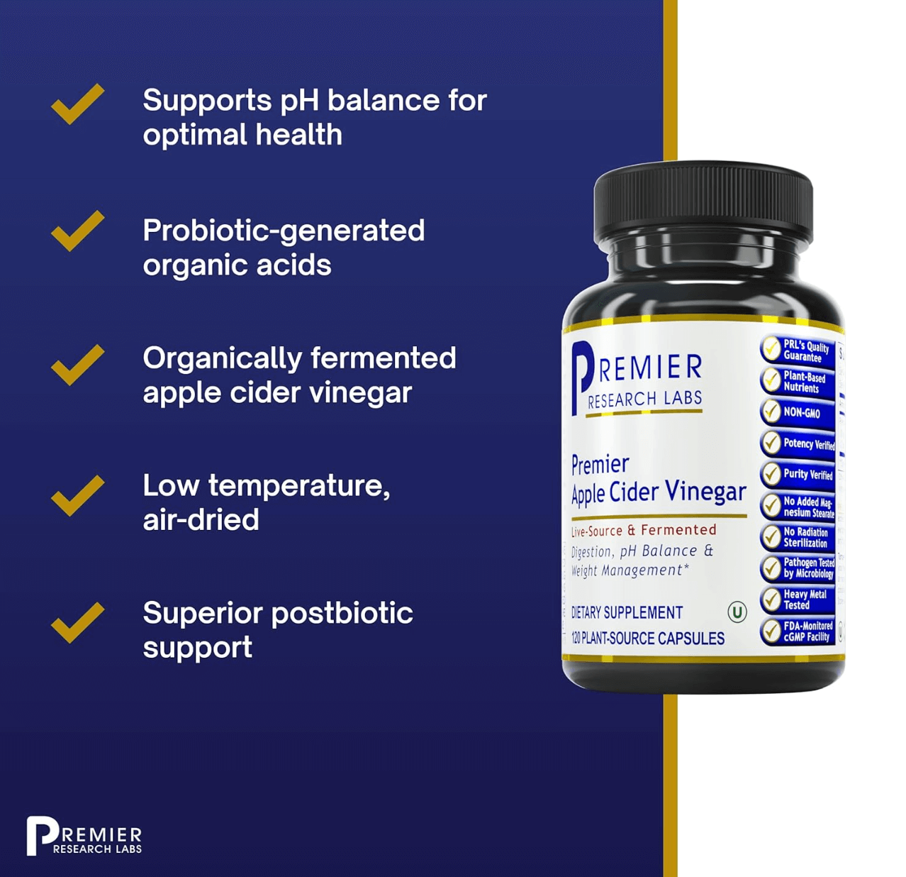 Premier Research Labs Premier Apple Cider Vinegar Capsules