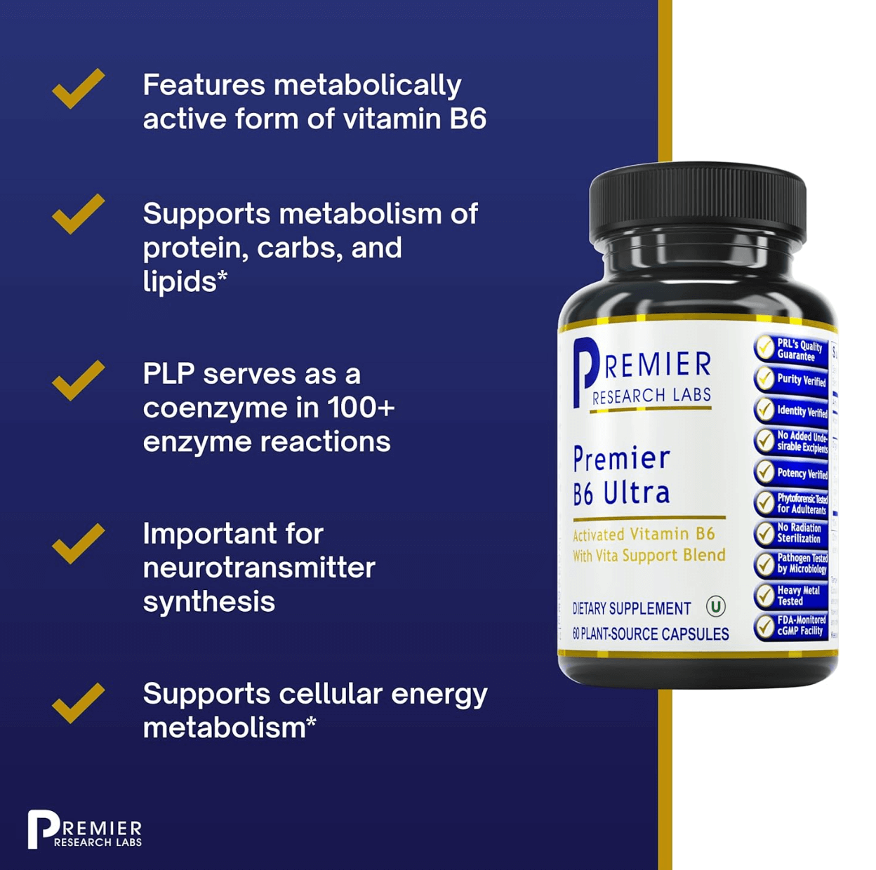 Premier Research Labs Premier B6 Ultra Capsules
