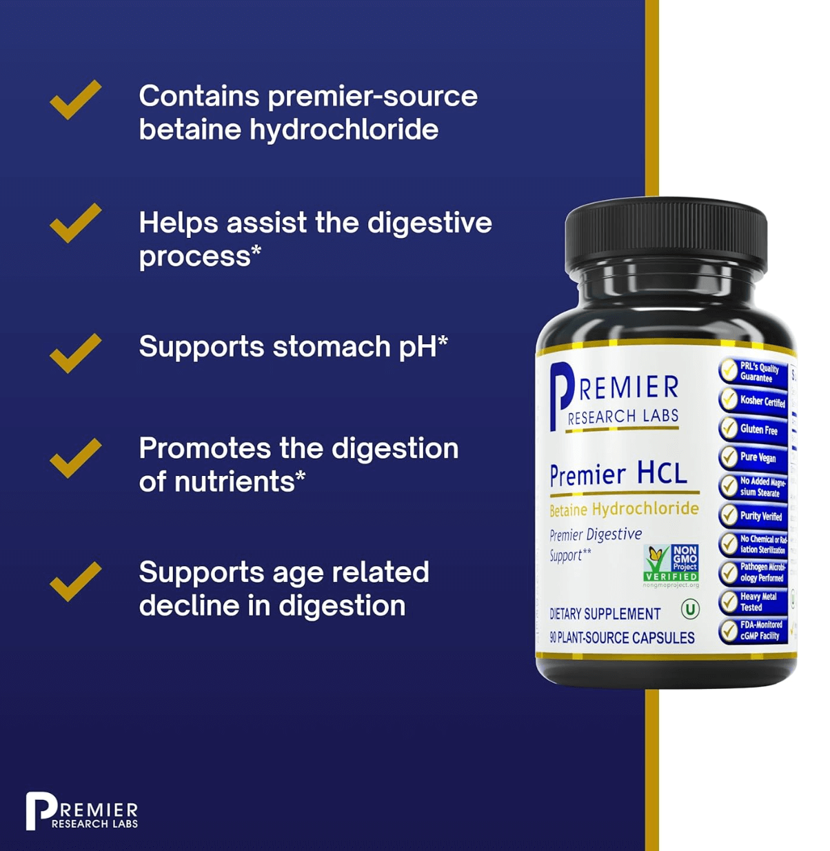 Premier Research Labs Premier HCL Capsules