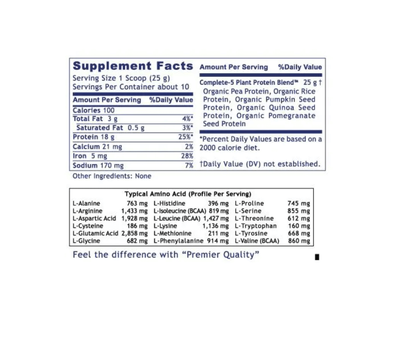Premier Research Labs Premier Plant Protein Powder