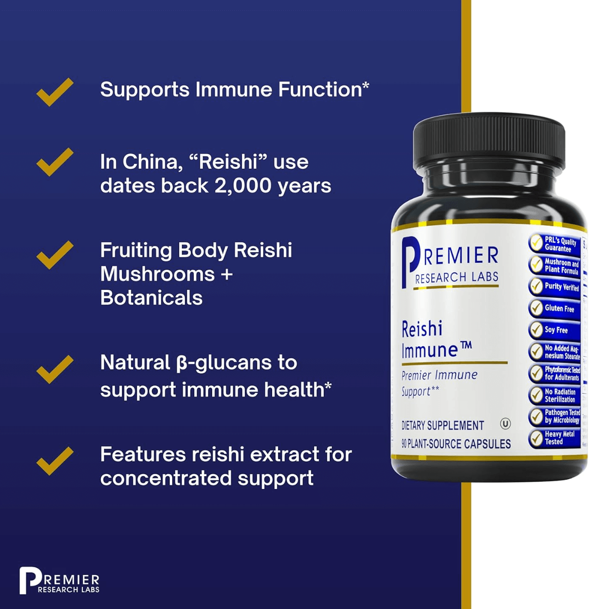 Premier Research Labs Reishi Immune Capsules