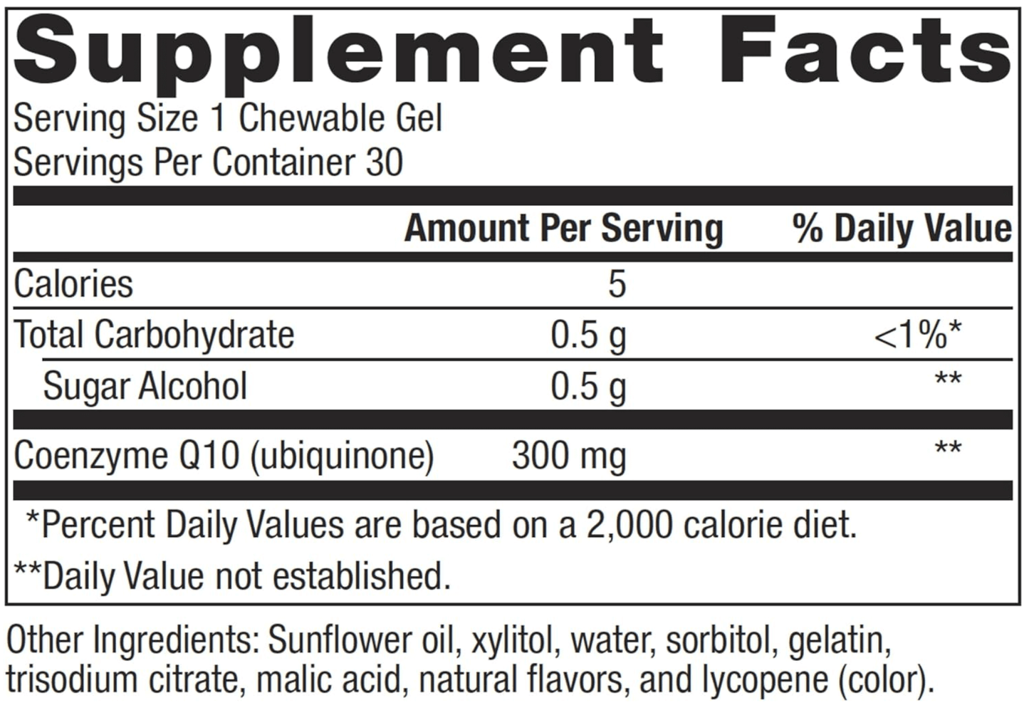 Metagenics Nurtagems Coq10 300 Chewable Gels
