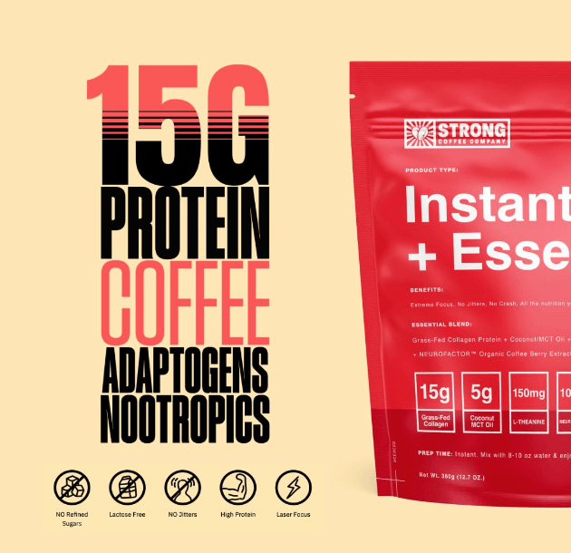 Strong Coffee Company Instant Latte + Essentials - Morning Fix