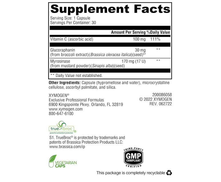 Xymogen OncoPLEX Plus Myrosinase Capsules