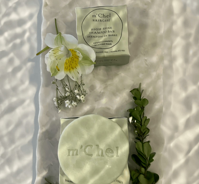 m'Chel Haircare High Shine Shampoo Bar