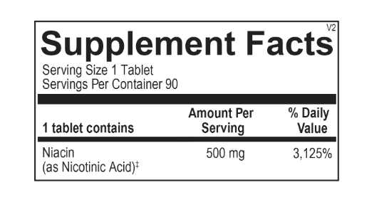 Orthomolecular Time Release Niacin Tablets 2