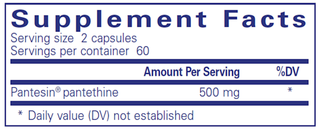 Pure Encapsulations Pantethine - 60 Capsules
