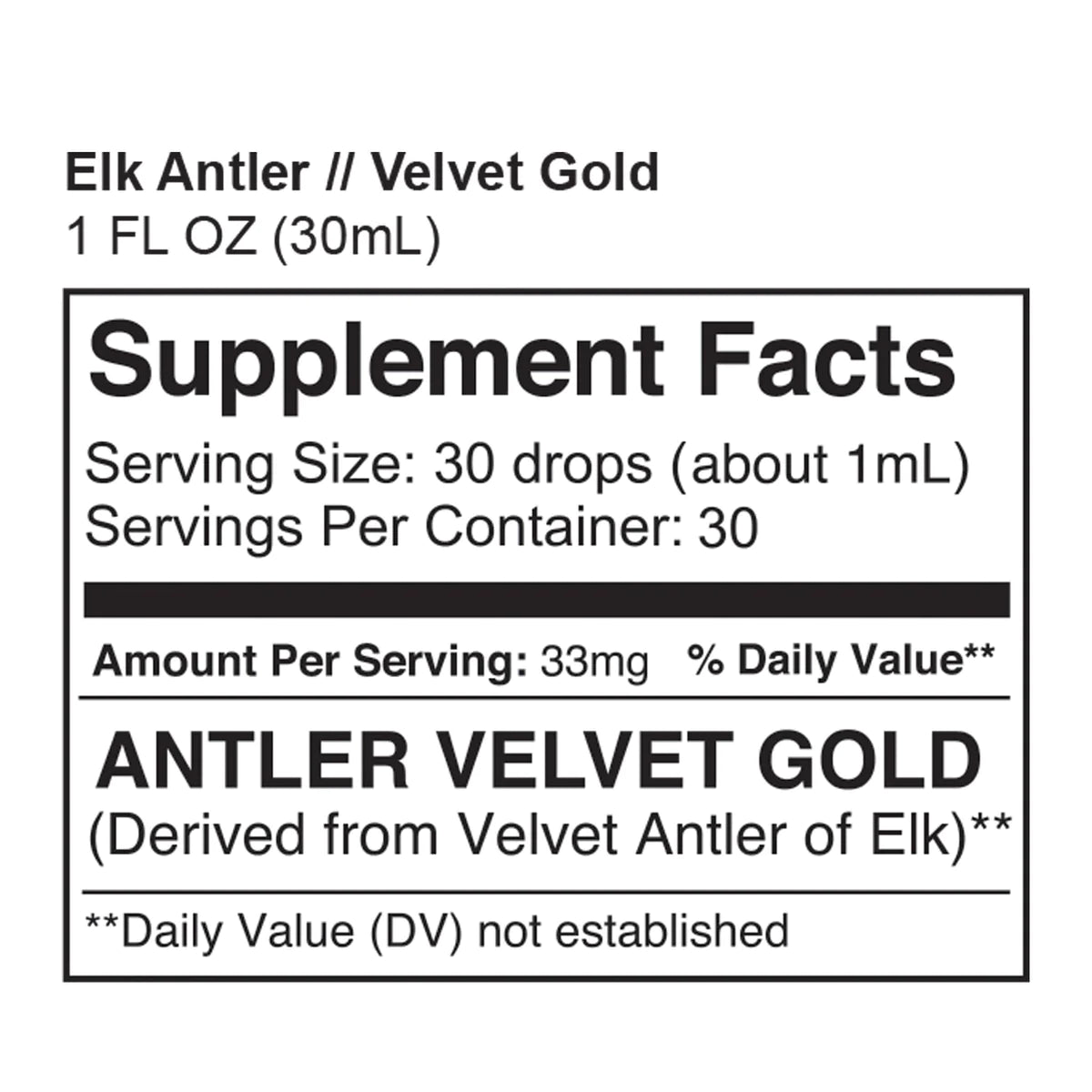 Surthrival Elk Antler Velvet Gold Liquid 2