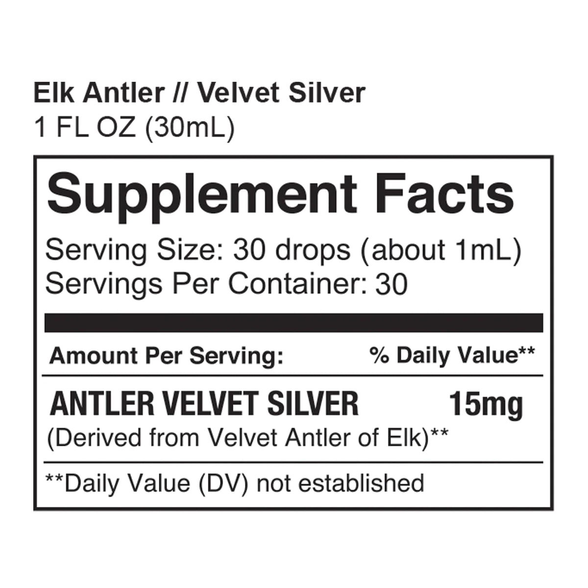 Surthrival Elk Antler Velvet Silver Liquid 2