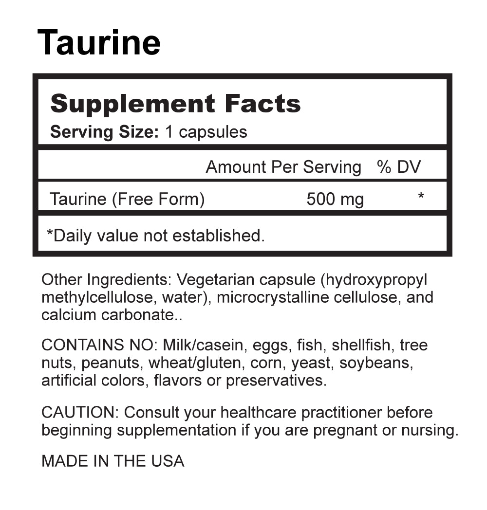 Machemehl Method Institute Taurine Capsules 2