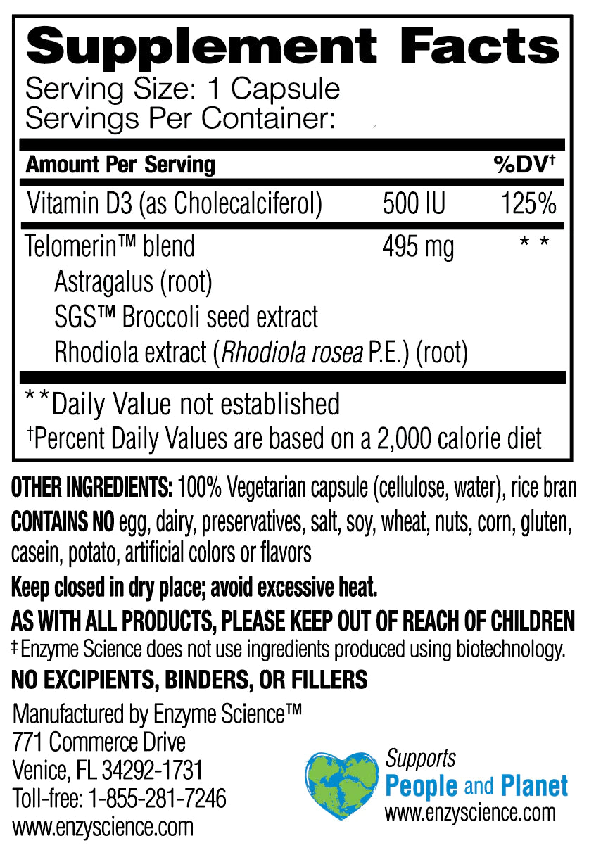 Enzyme Science Telomere Pro Capsules 3