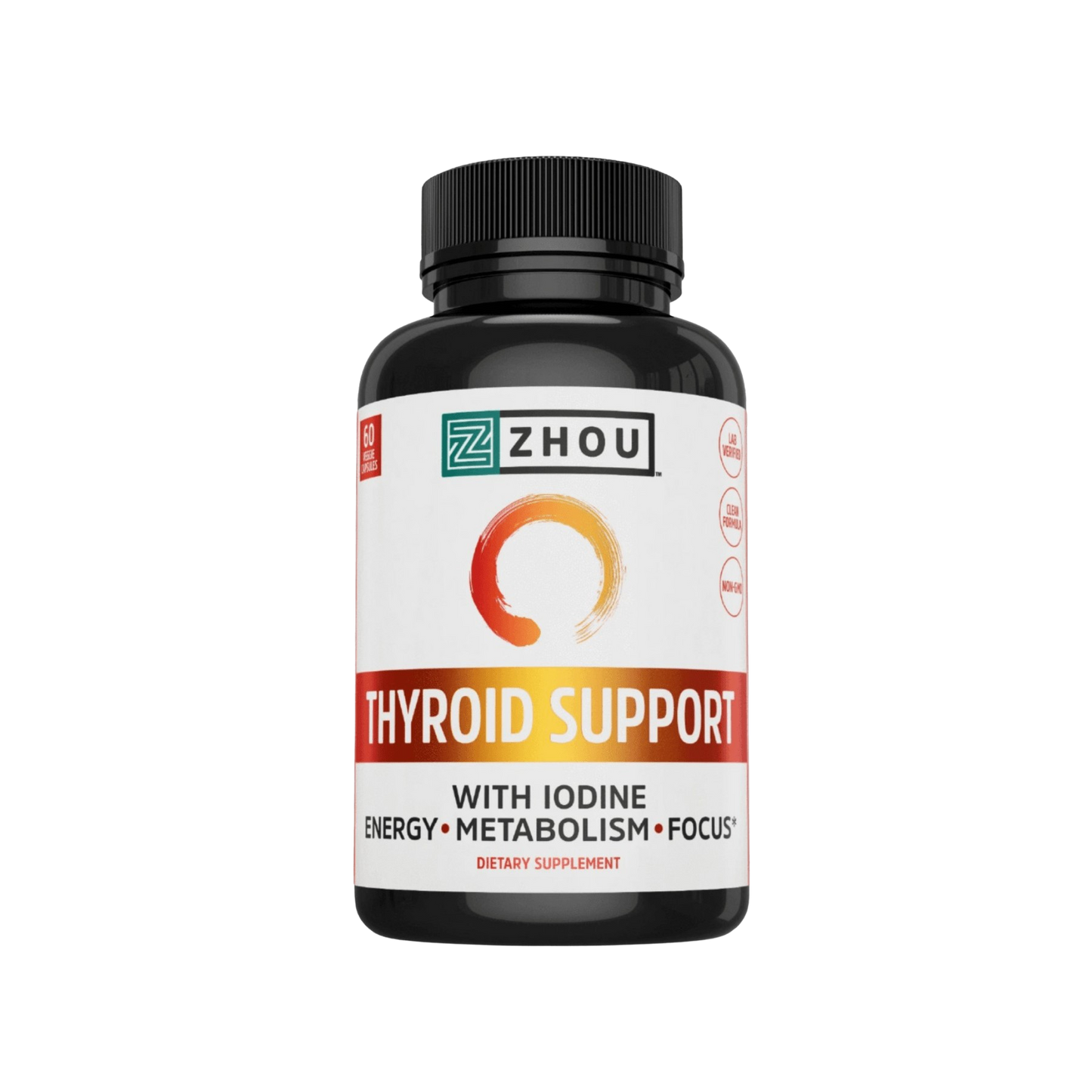 Zhou Thyroid Support with Iodine Capsules 1